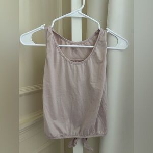 5 Five Dance Wear Elegant Mauve Pale Dusty Pink Sleeveless Top small Tie Back